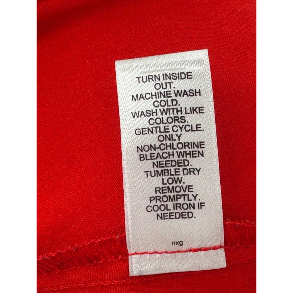 Catherines‎ Sleeveless Button Down Shirt Red Pocket Front Plus 22/24W